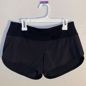Black Lululemon Speed-Up Shorts